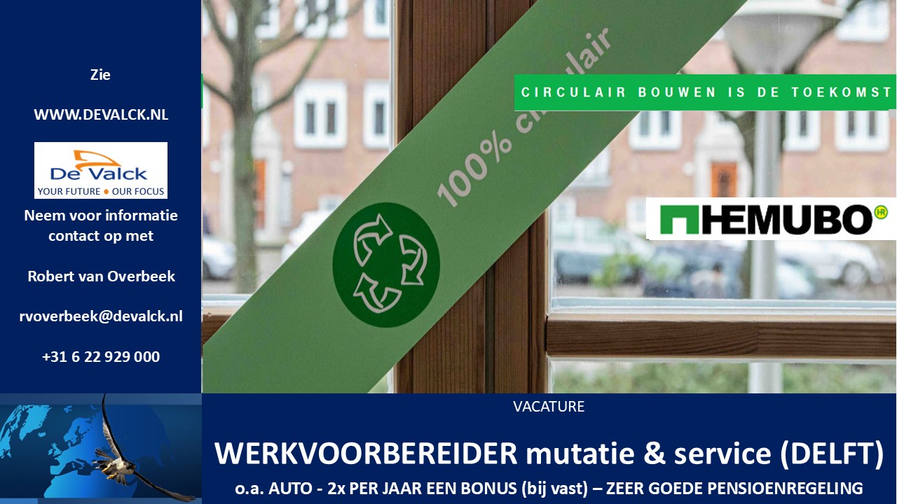 LinkedIn vacature Wvb mutatie Delft 12 2025