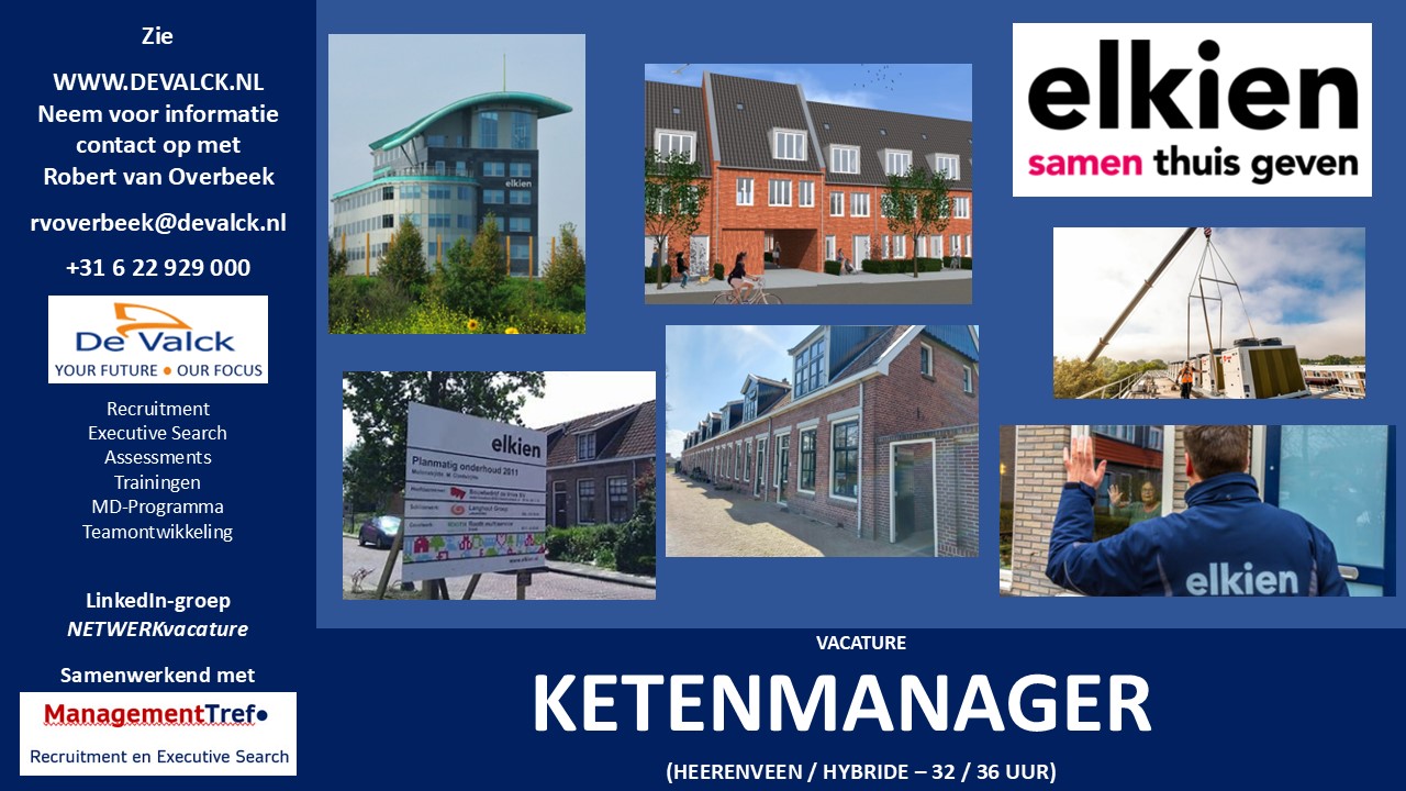 Vacature Ketenmanager 042025